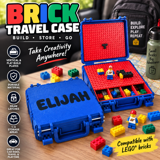 Building Brick Travel Cases for Kids | 3D Maker Bros
